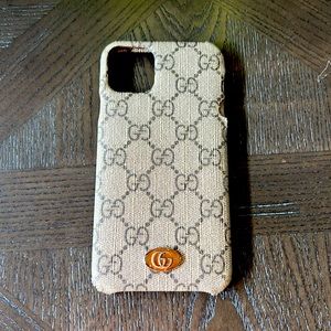 Gucci Beige and Brown Phone Case